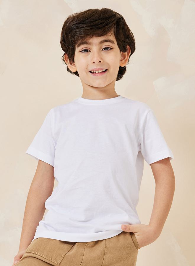Styli Solid Cotton T-Shirt - Image 3